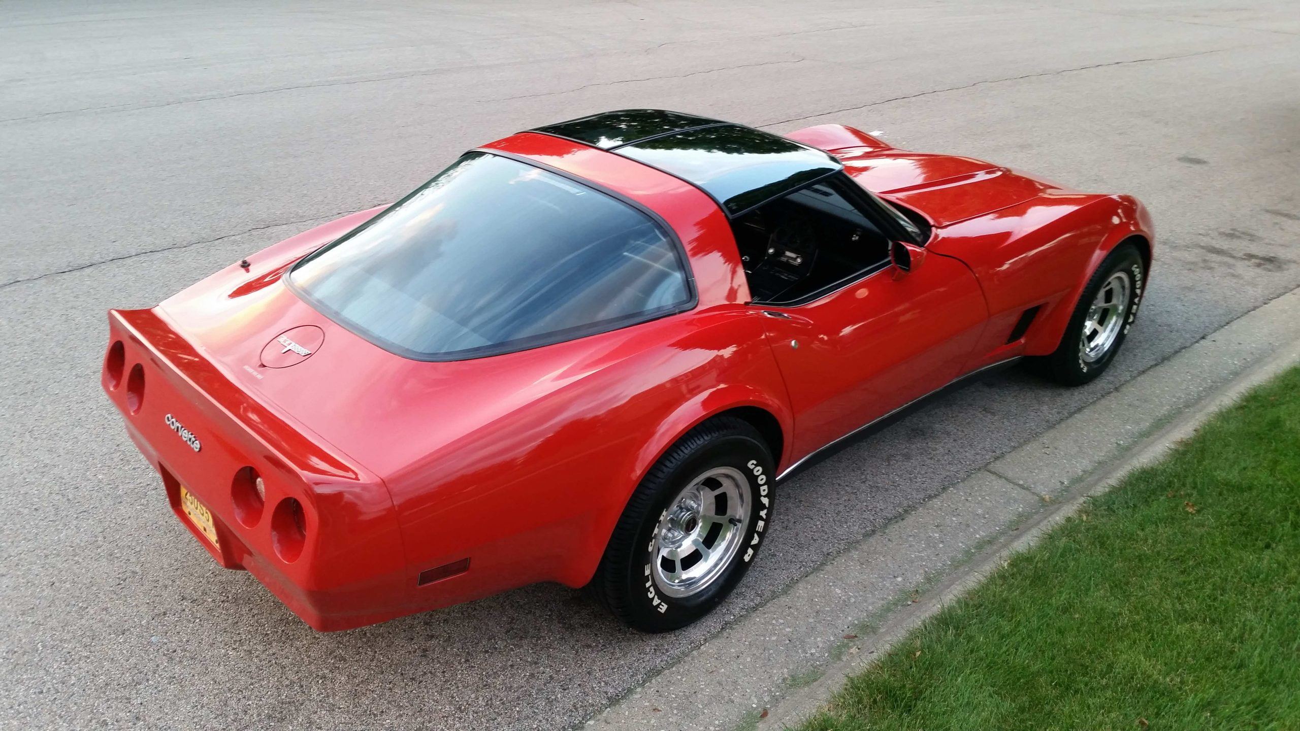 80 Red Corvette
